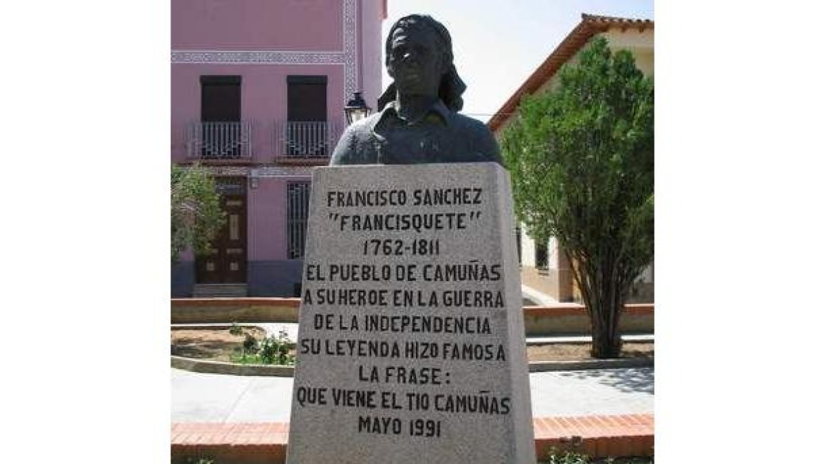 Una imagen de archivo del busto del Tío Camuñas.