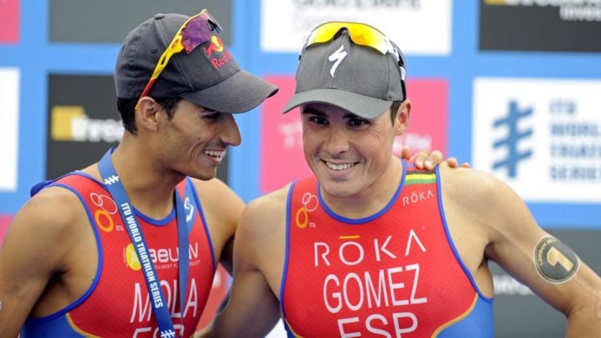 Mario Mola y Javier Gómez Noya, dos de los favoritos en triatlón.