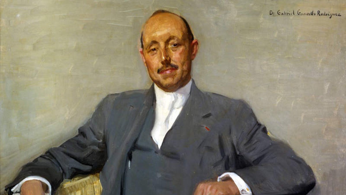 Retrato de Gabriel Gancedo Rodríguez, que en la actualidad está en un domicilio particular de Madrid