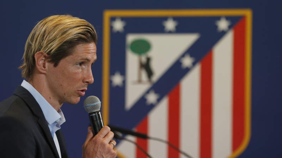 Fernado Torres renovó con el Atlético de Madrid. JAVIER LIZÓN