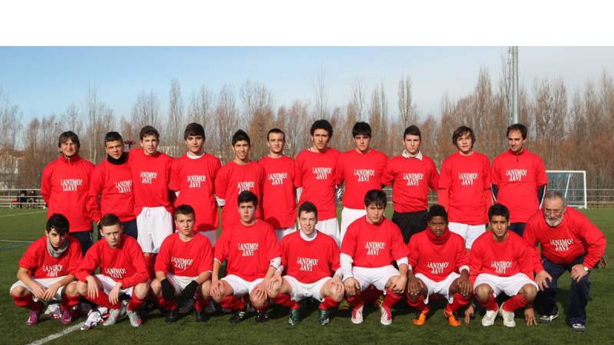 Formación de la selección de León sub 12.