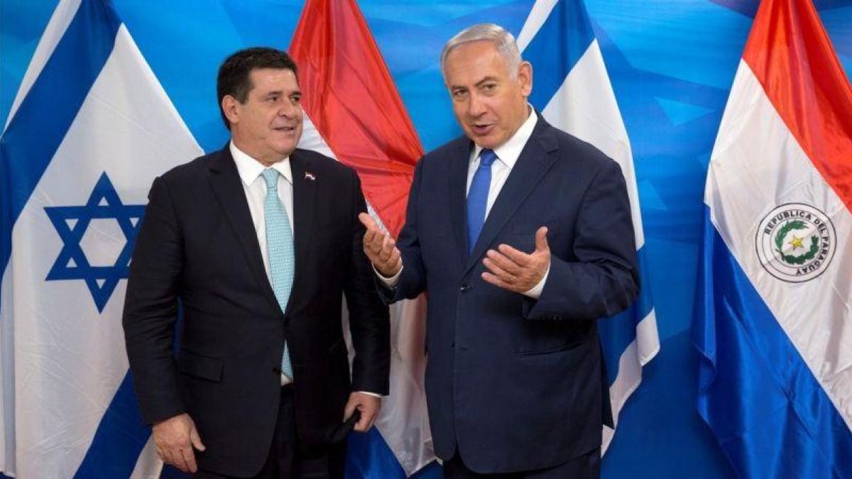 Horacio Cartes y Binyamin Netanyahu.
