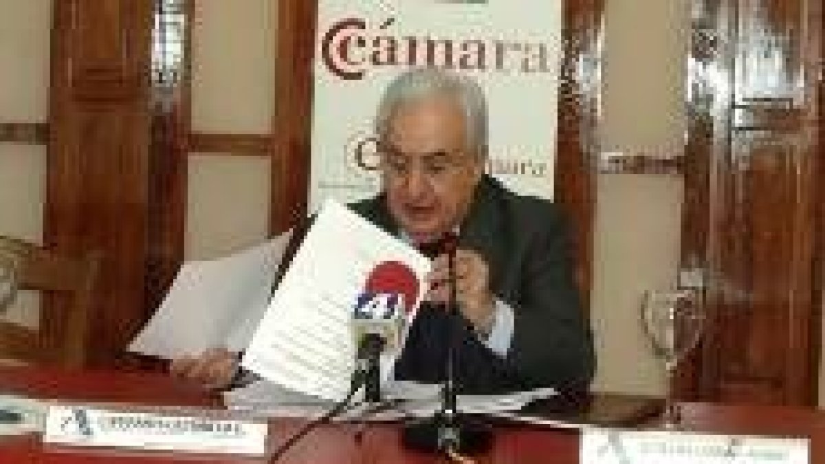 Pablo San José Recio, durante la rueda de prensa