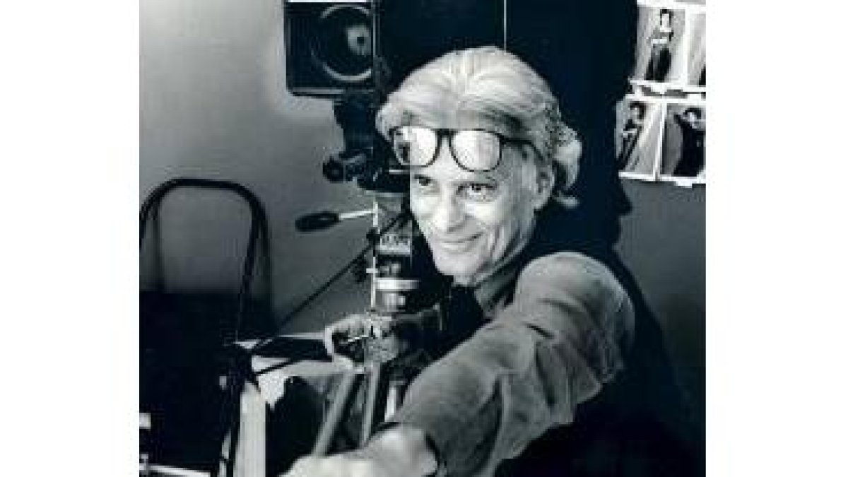 El célebre fotógrafo americano, en una instantánea de 1994