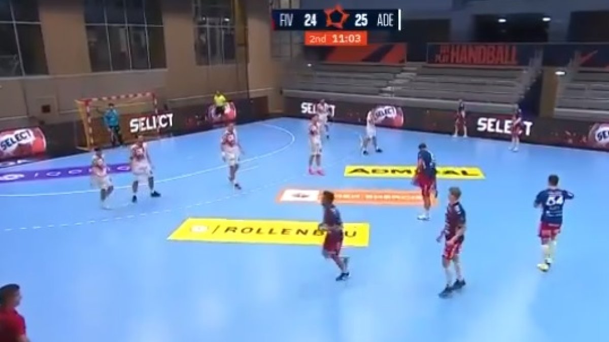 Captura de pantalla de la retransmisión del partido en directo. DL