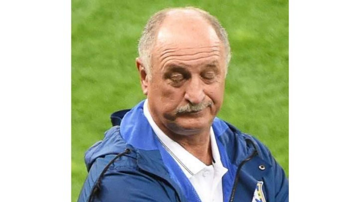 Scolari, desencantado, tras el 1-7 de Alemania.