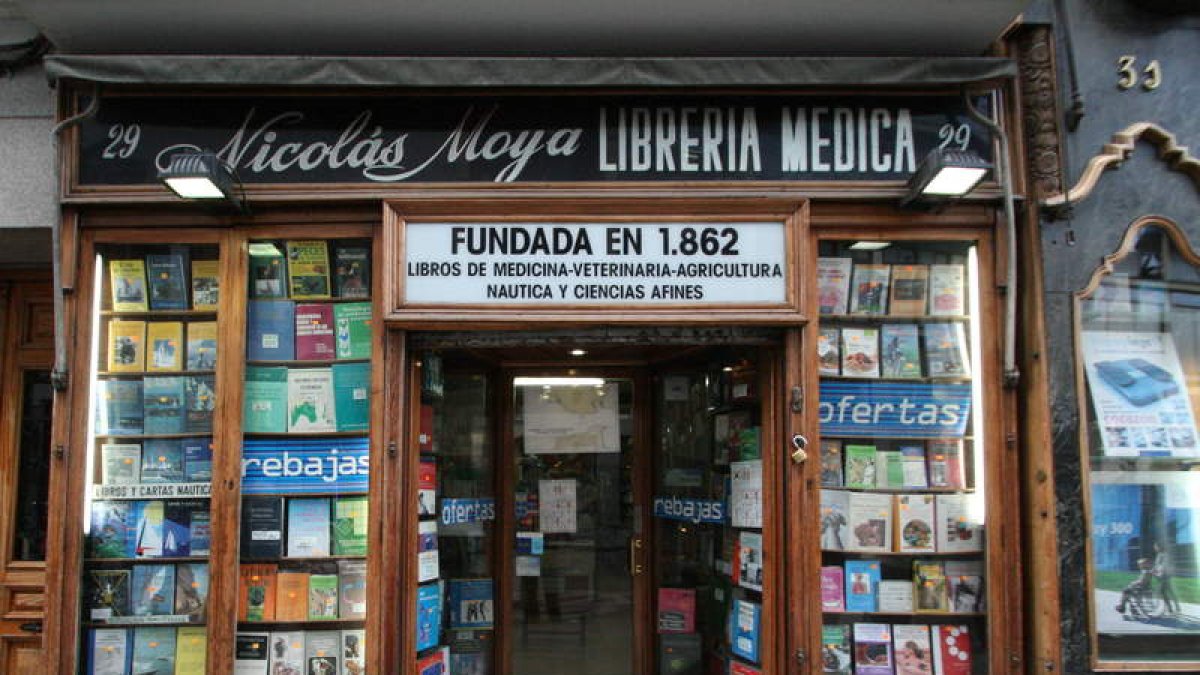 Imagen de la madrileña librería de Nicolás de Moya. DL