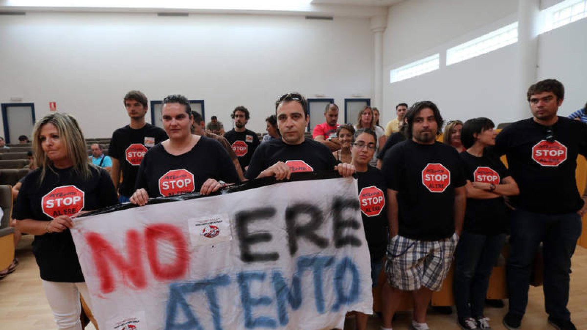 Una de las últimas movilizaciones de Atento. MARCIANO PÉREZ