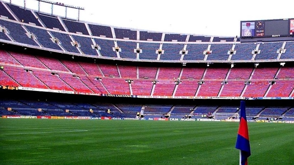 El Camp Nou, vacío. EFE