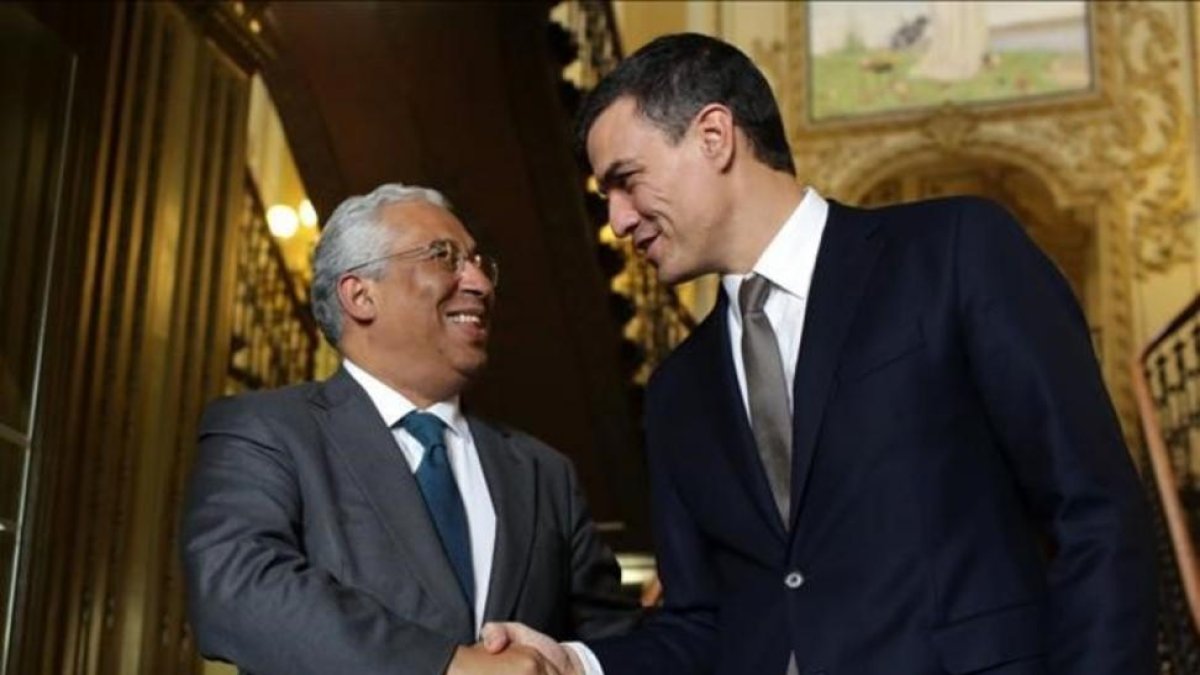 Pedro, con Antonio Costa