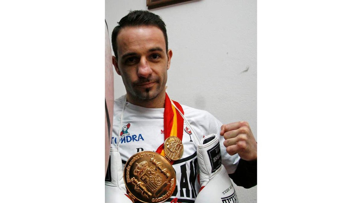 El boxeador leonés Saúl Tejada. F. OTERO PERANDONES