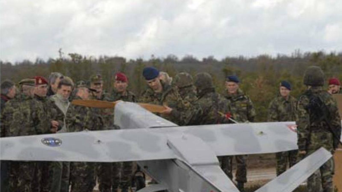Uno de los drones de La Virgen del Camino