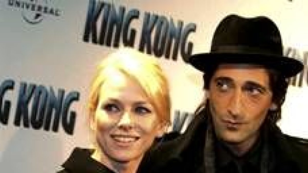 Naomi Watts y Adrien Brody, protagonistas de «King Kong»