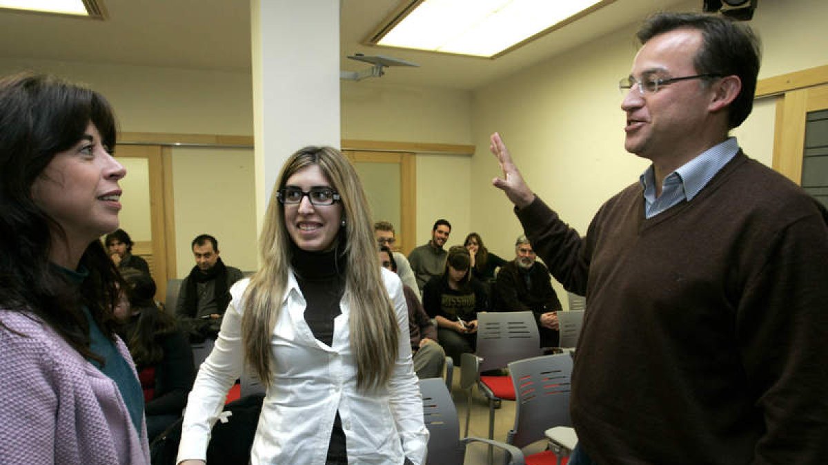 Quero, ayer, en el acto que celebró en la sede del PSOE leonés.