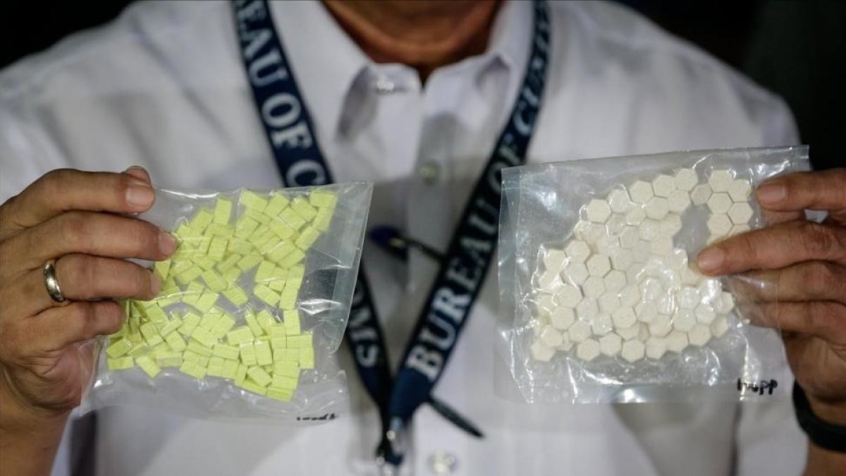 Pastillas de éxtasis intervenidas en Filipinas el 10 de octubre.