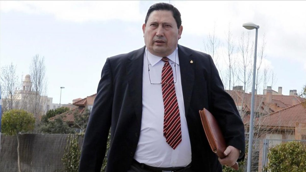 Sánchez Arminio, antes de una reunión en Madrid.