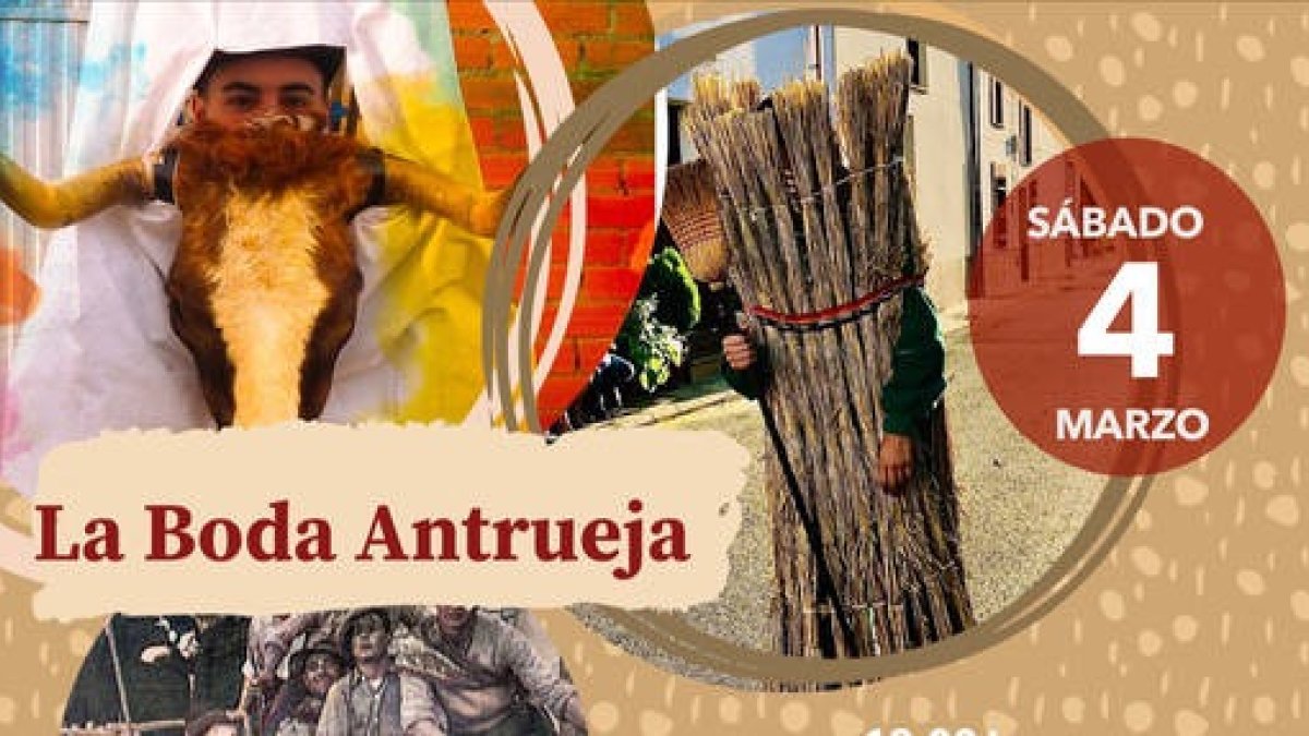 Cartel de la boda antrueja. DL