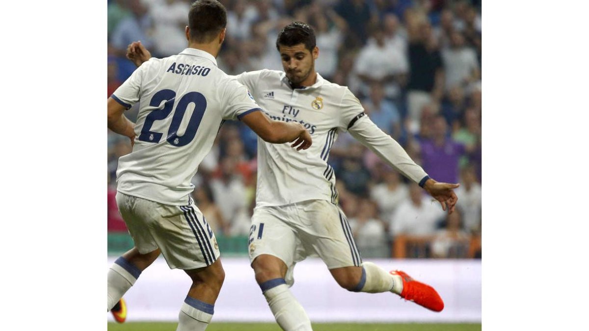 Morata se presenta en el Reino de León con la intención de demostrar su olfato goleador. KIKO HUESCA