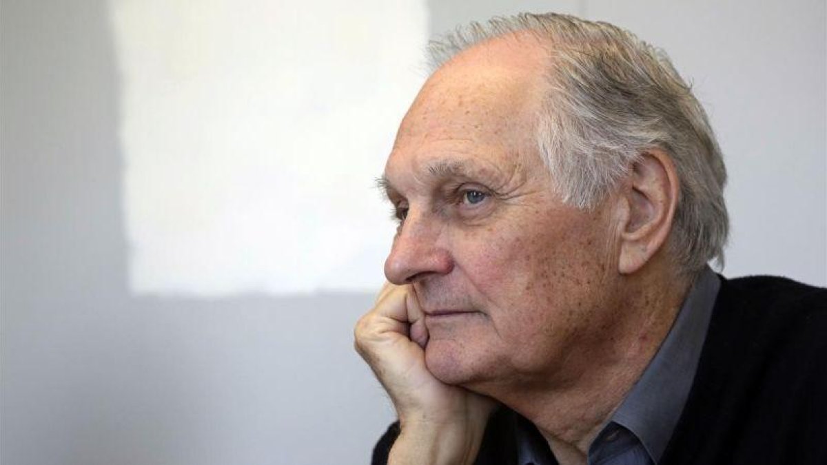 Alan Alda durante una intervención en la universidad de Stony Brook,en el 2013.