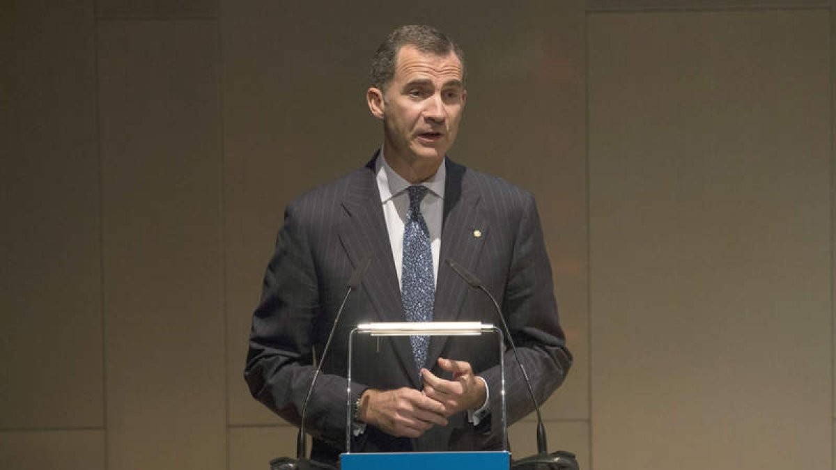Felipe VI ayer en Barcelona. QUIQUE GARCÍA