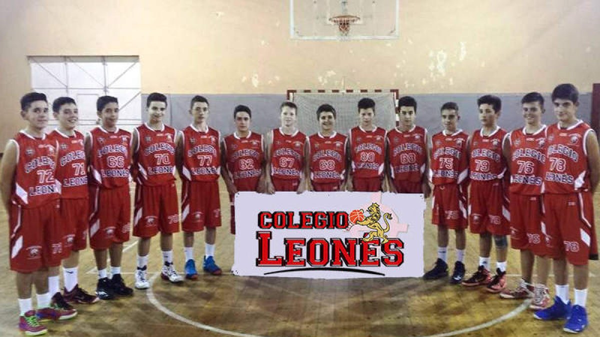 El equipo infantil del Colegio Leonés.