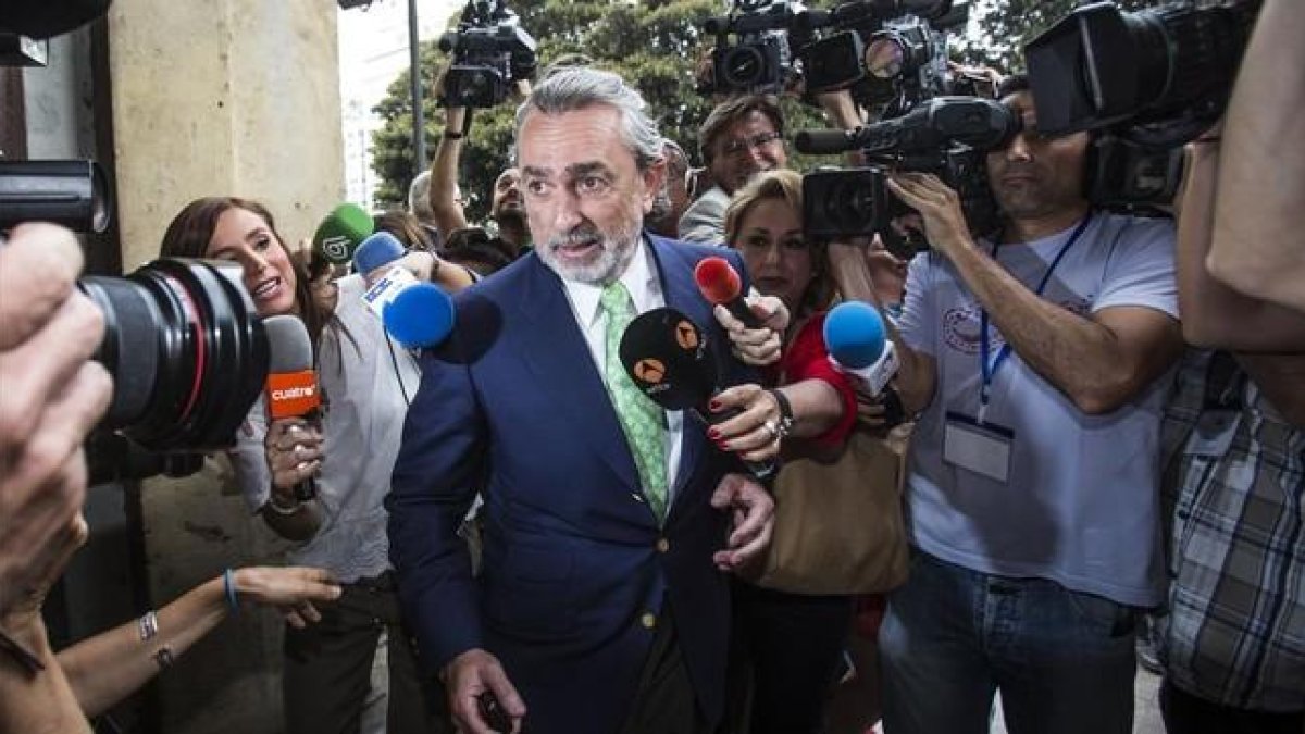 Francisco Correa a su llegada al juzgado.