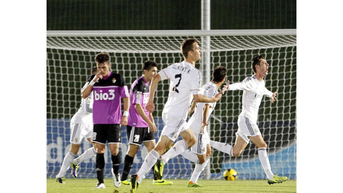 Deportiva y Castilla empataron a un gol en el partido celebrado en octubre en Valdebebas.