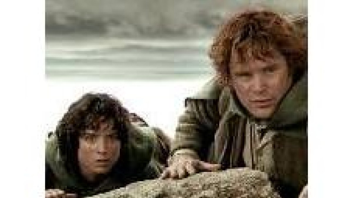 Dos de los hobbit protagonistas de la popular película de Peter Jackson