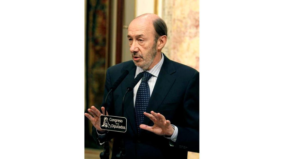 El secretario general del PSOE, Alfredo Pérez Rubalcaba.