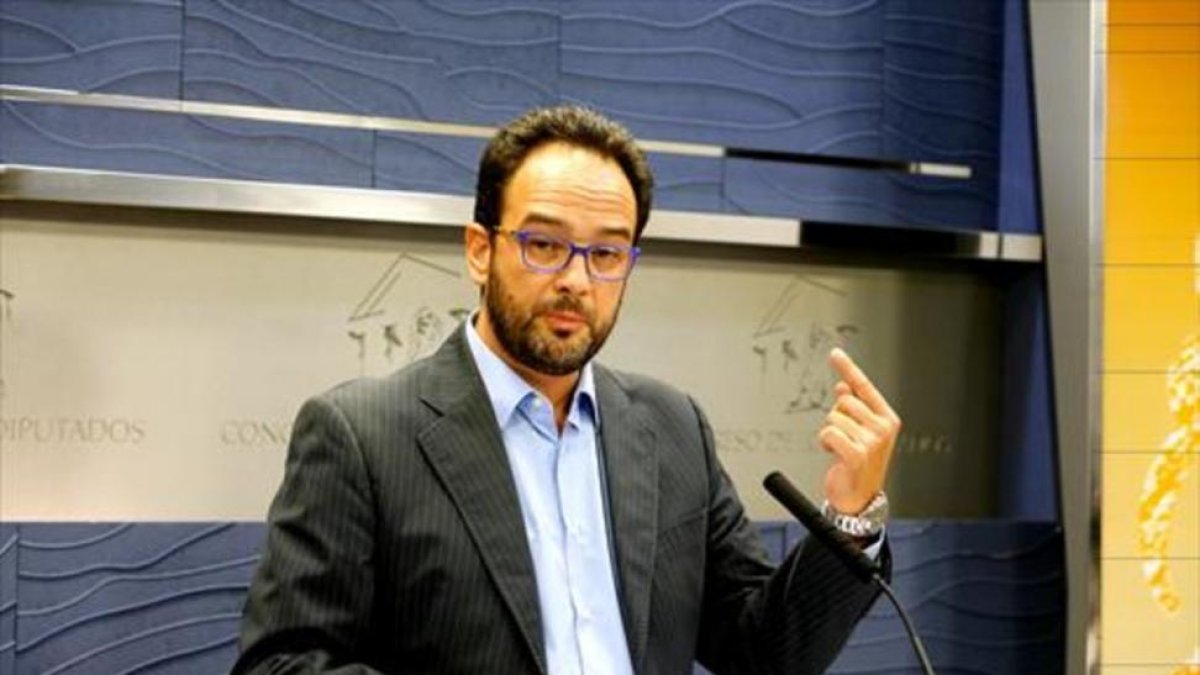El portavoz socialista en el Congreso, Antonio Hernando.