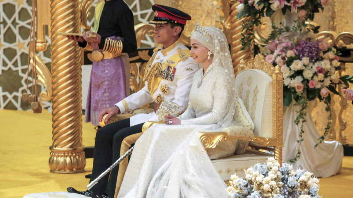 Boda del príncipe Mateen, el décimo de los 12 hijos e hijas del sultán, y Anisha Rosnah. RUDOLS PORTILLO
