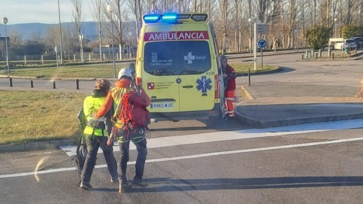 Fotografía de un momento del rescate. EMERGENCIAS 112 JCyL
