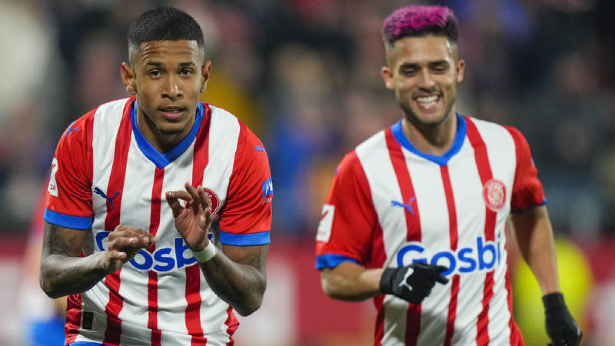 El Girona se llevó los tres puntos en su duelo ante el Atlético. SIU WU