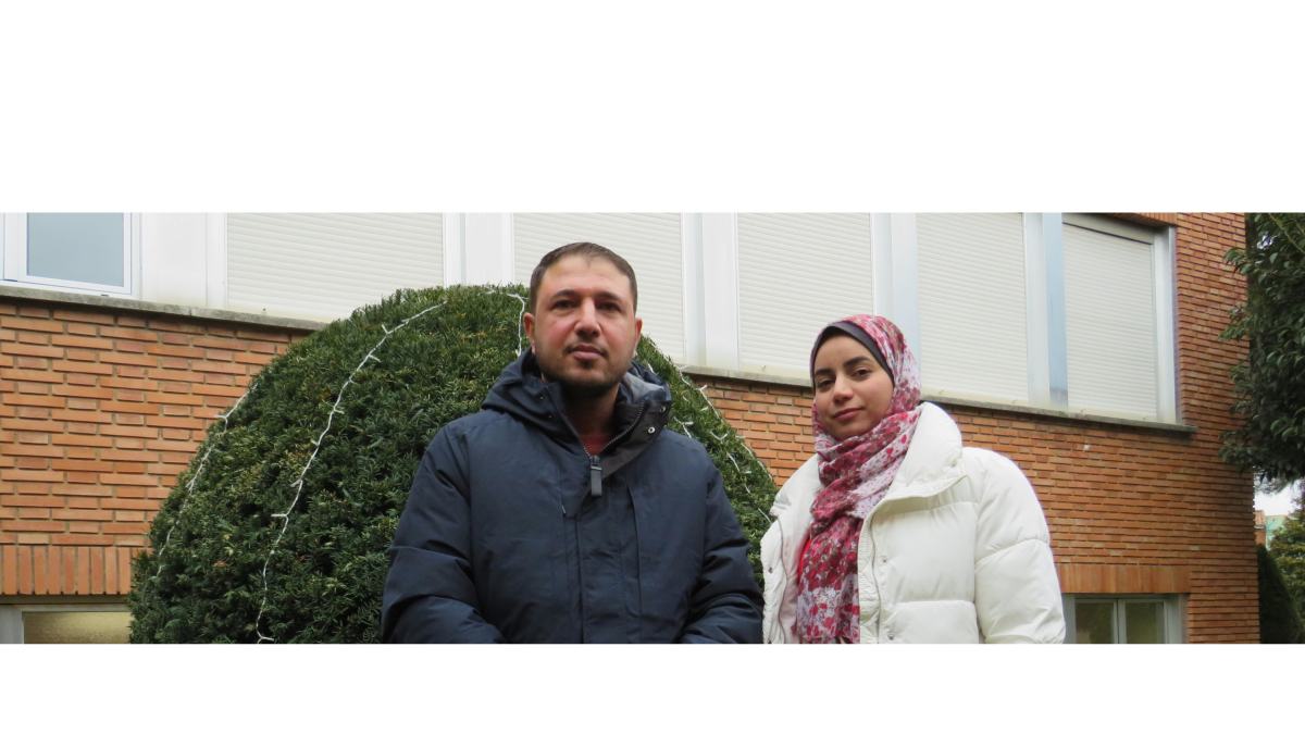 Ramzi y Needa, refugiados de Gaza en León. SAN JUAN DE DIOS