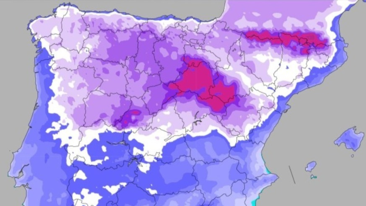 Previsión de bajas temperaturas (-10 grados) en determinadas áreas de León. METEORED