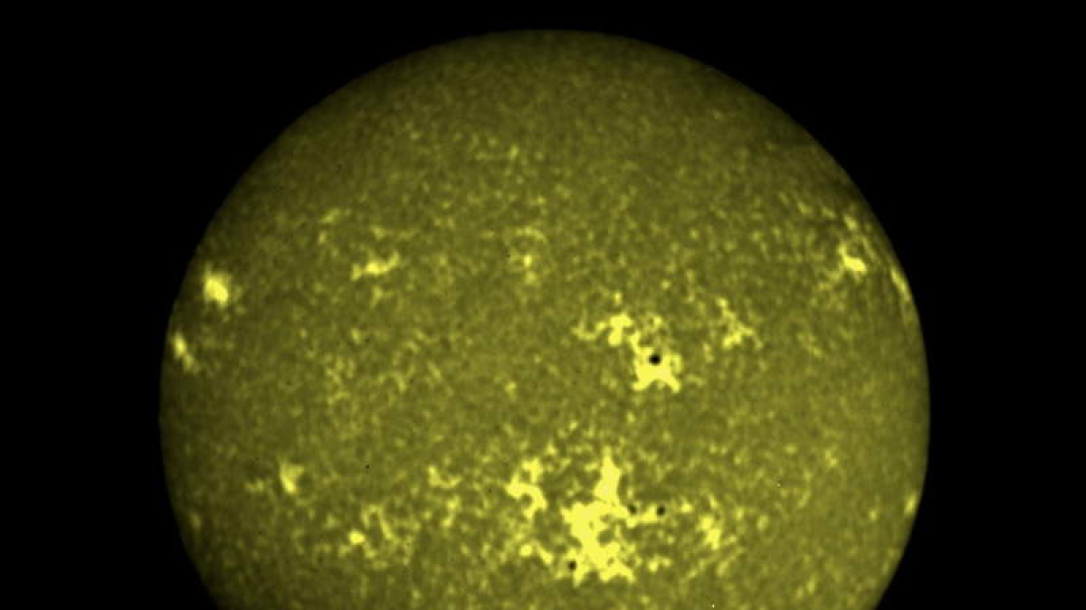 La primera imagen del Sol capturada por la sonda Aditya-L1 el pasado 6 de diciembre. INDIA ISRO / EFE