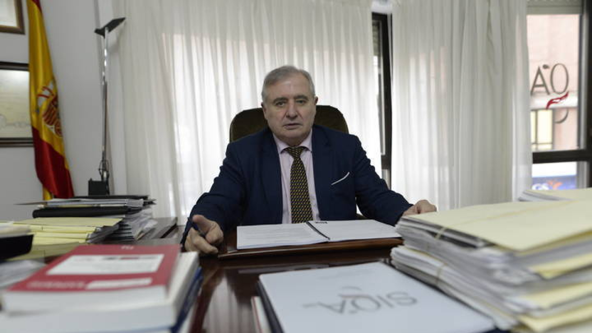 Miguel Ángel Alonso de Paz, presidente del colegio de gestores administrativos. RAMIRO
