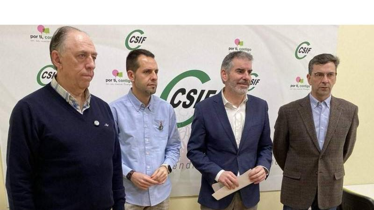 Representantes de CSIF de León y de la Comunidad. DL