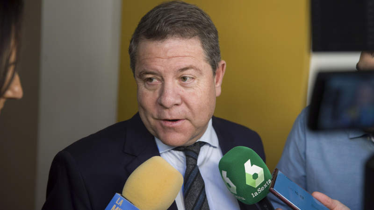 Emiliano García Page, ayer, tras la polémica de Fitur.