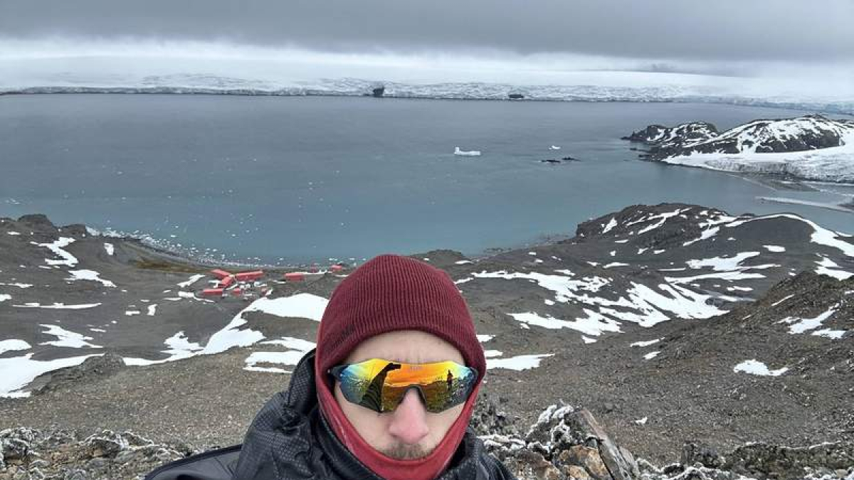 Alejandro Gómez Pazo, en la Antártida. DL