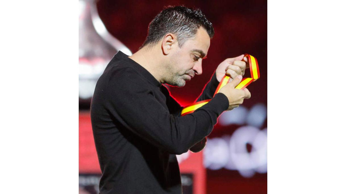 Xavi Hernández comprometió su futuro en el Barcelona a ganar títulos este curso. JUAN CARLOS CÁRDENAS