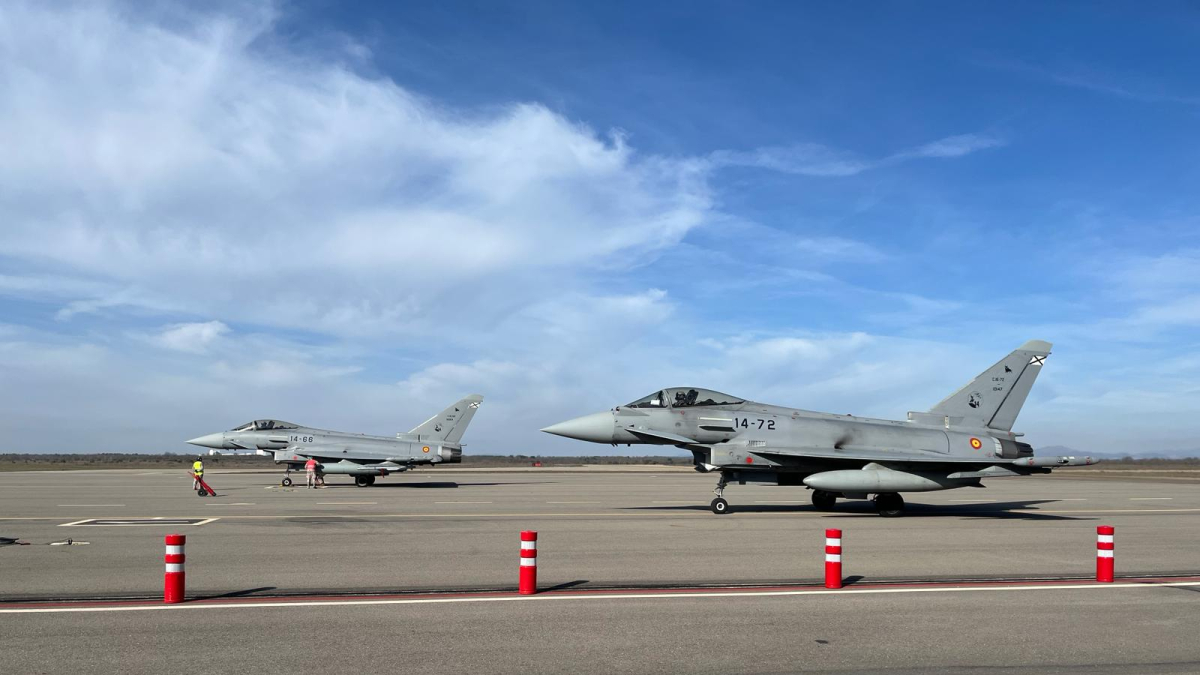 Un avión Eurofighter