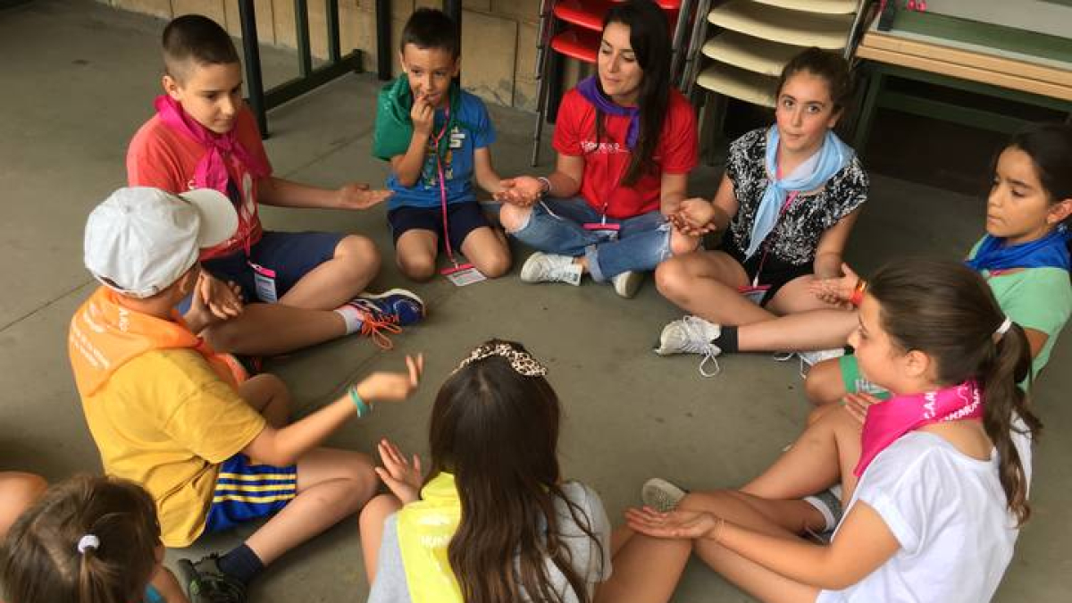 Un campamento juvenil.