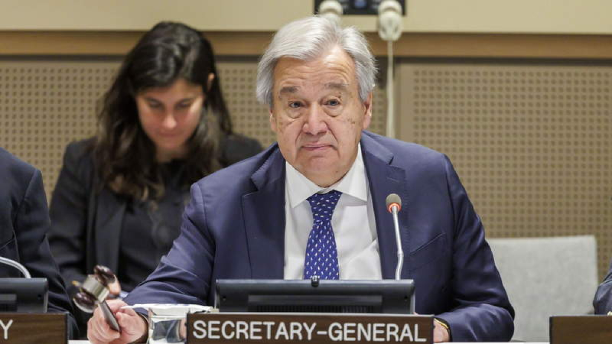 El secretario general de la ONU, Antonio Guterres