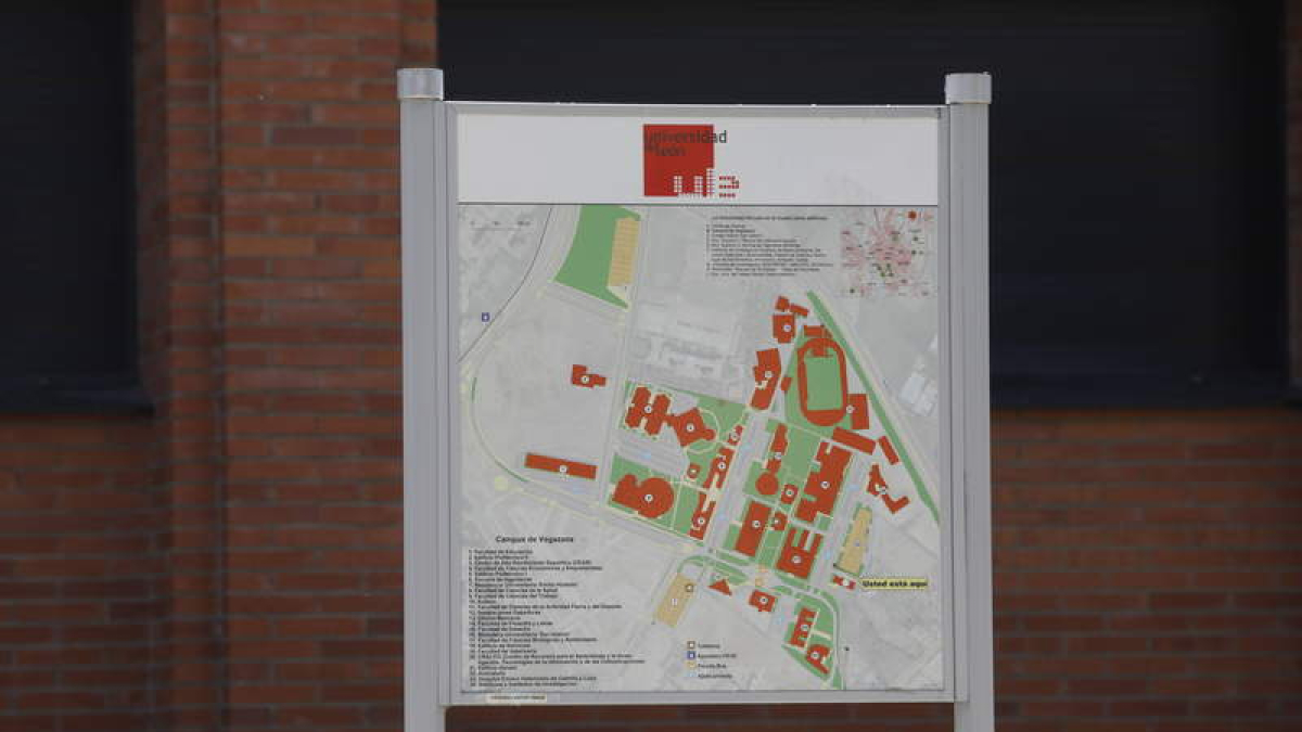 Mapa de las facultades y escuelas en Vegazana.  MARCIANO PÉREZ