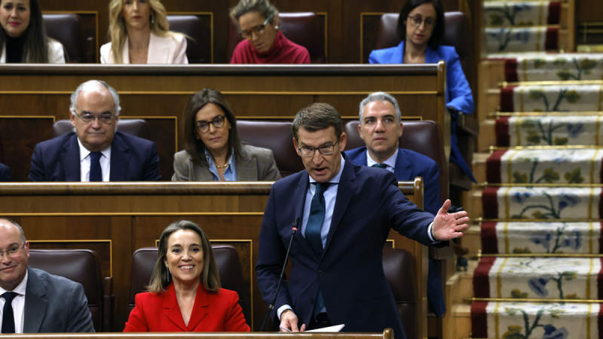 El líder del PP Alberto Núñez Feijóo.