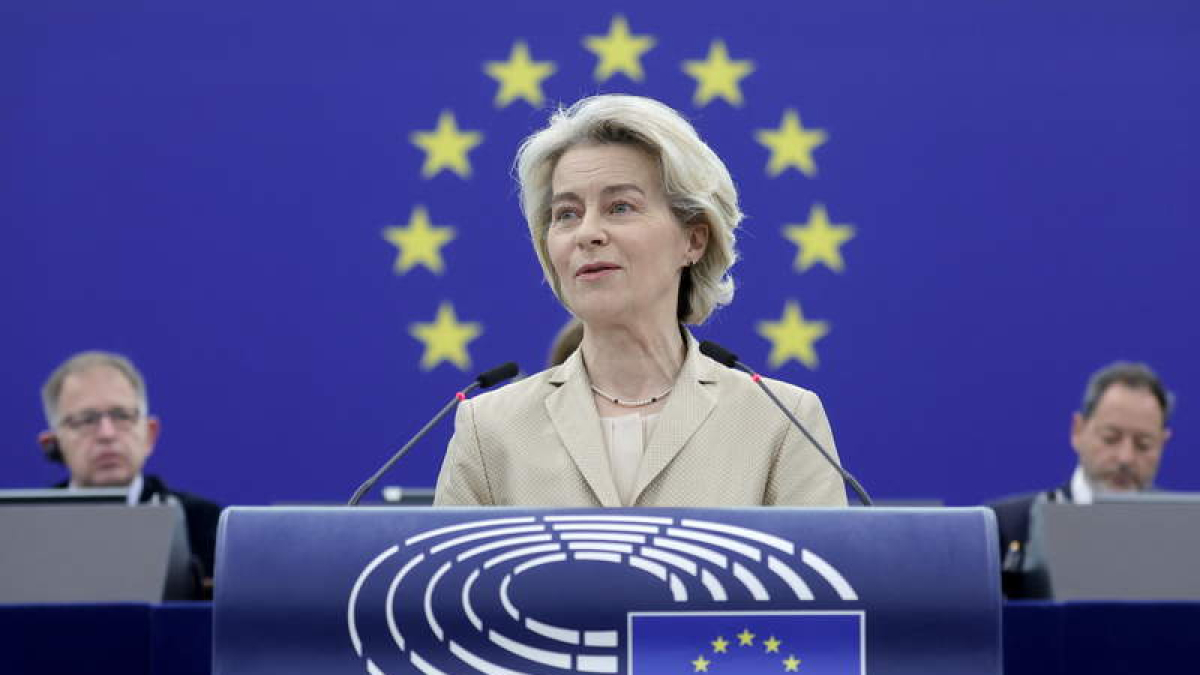 La presidenta de la Comisión Europea, Ursula Von der Leyen, en una imagen de archivo. RONALD WITTEK