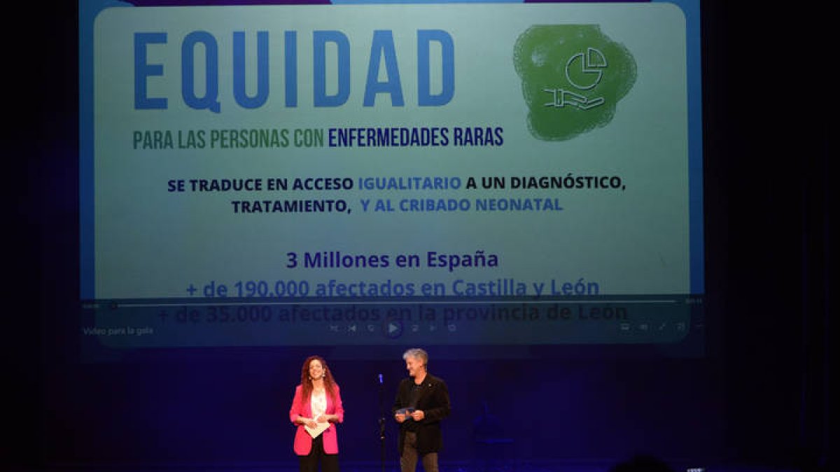 Sonia Díez y Rafa Guerra, en la presentación de la gala de Aler