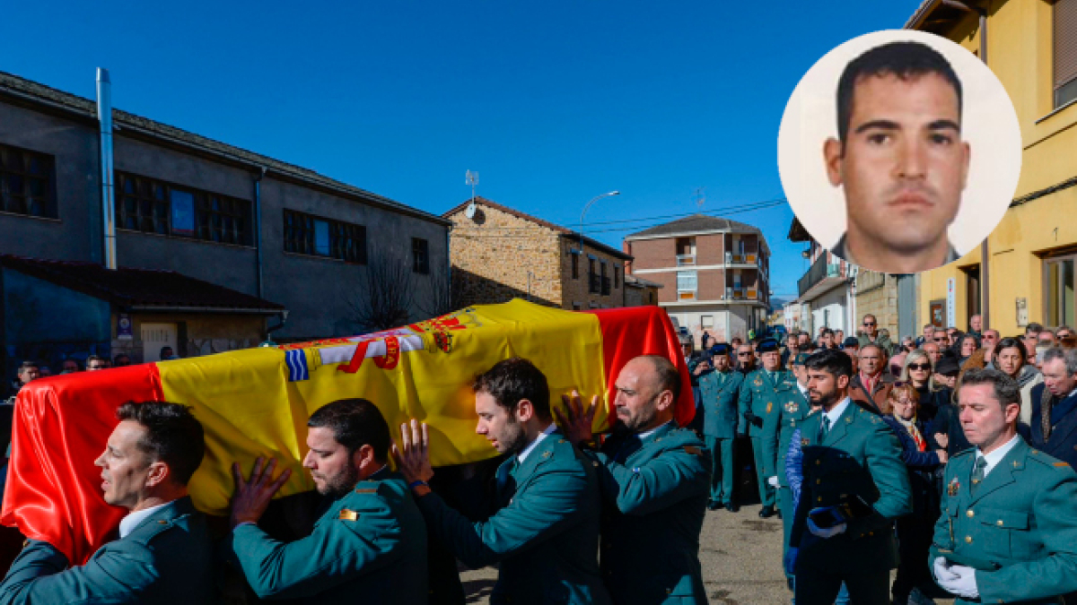 Funeral de David Pérez, en Nogarejas.