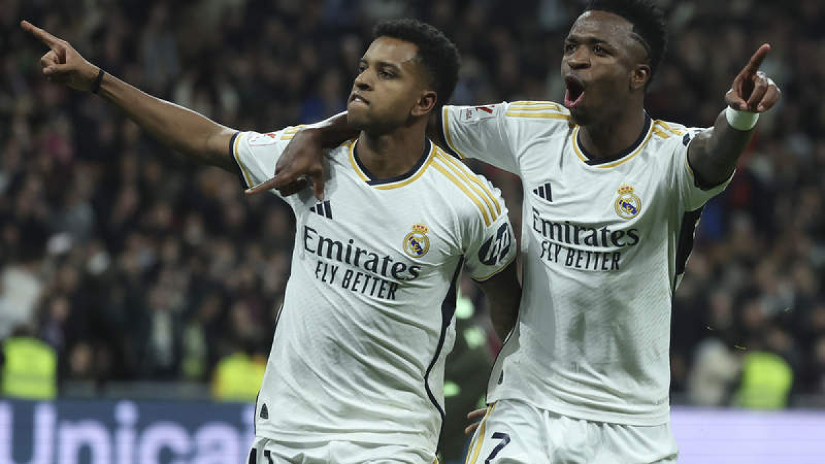 Vinicius y Rodrigo liderarán hoy el ataque del Madrid. KIKO HUESCA